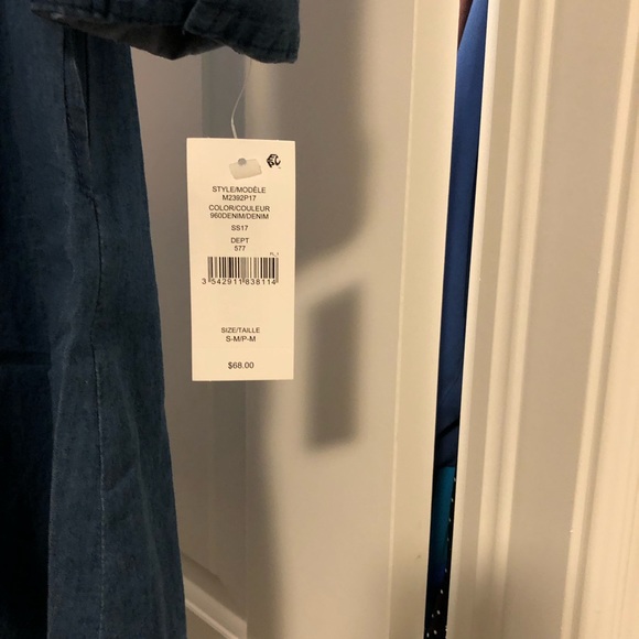 Cute Button Up Lightweight Jean Dress - Picture 4 of 4